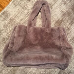 Rino and Pelle Faux Fur Shopper Tote